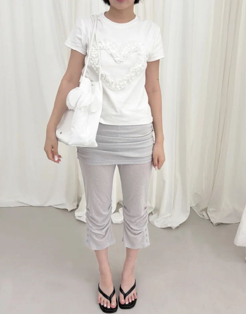 Frillish shoulder bag (white)