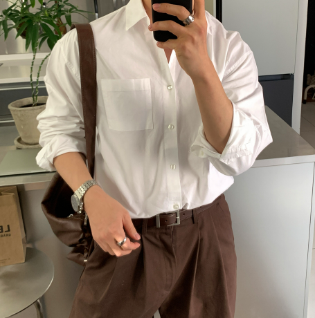 Logane Basic Oxford Overfit Shirt