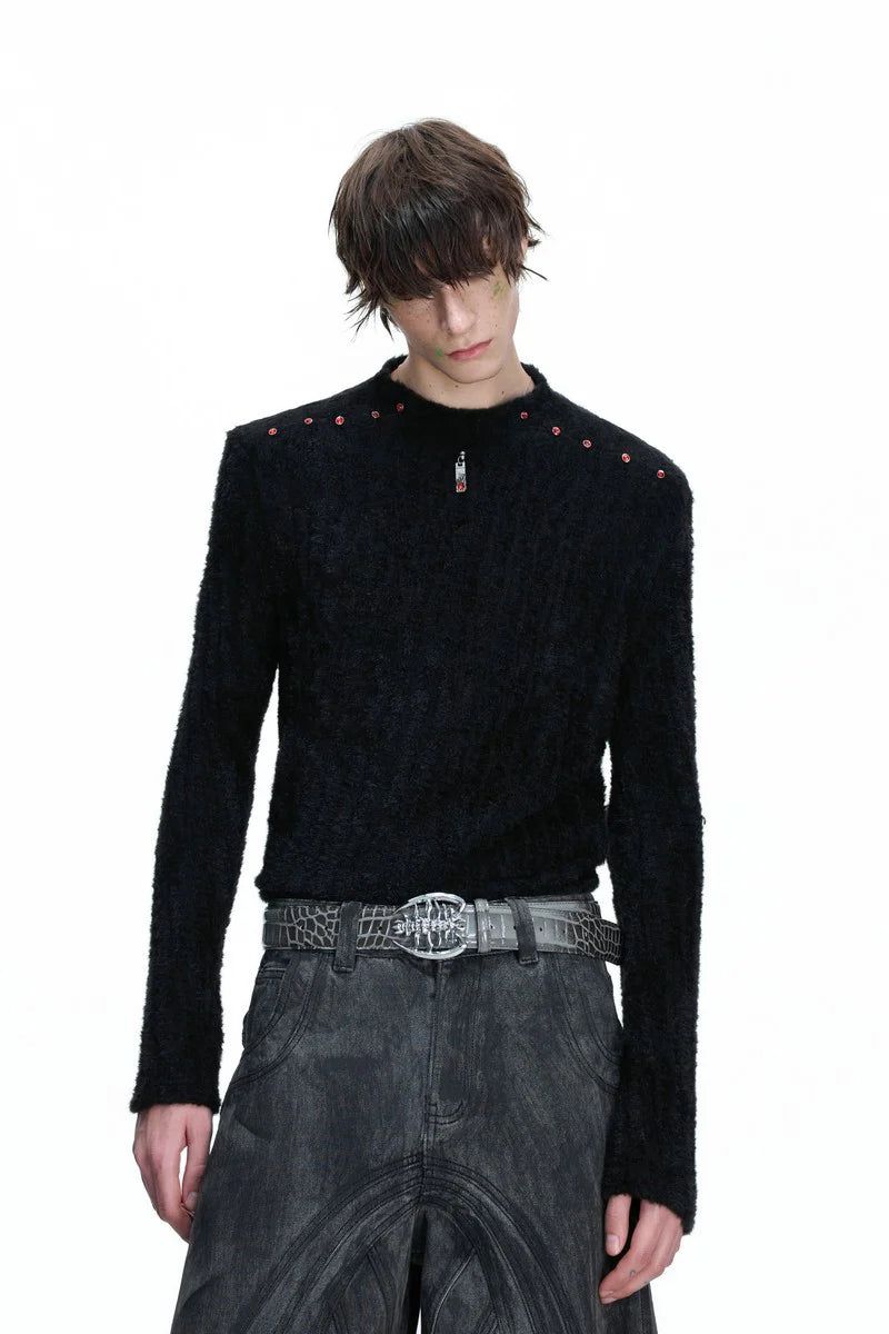 Argue Cultureの「Embellished Padded Shoulder Long Sleeve(Tops)」