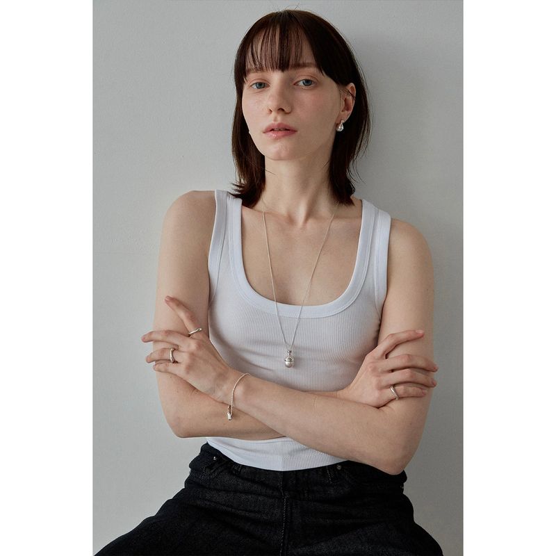 E.003/GOURD EARRING(WHITE)