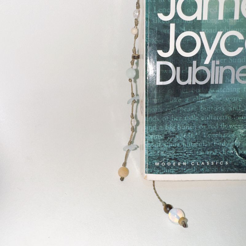 light blue hollyhock bookmark