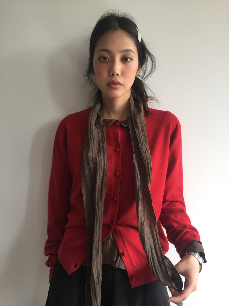 Mer tie blouse (2color)