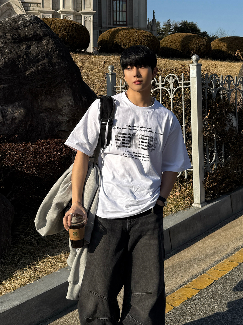 Talk blur short sleeve t-shirt