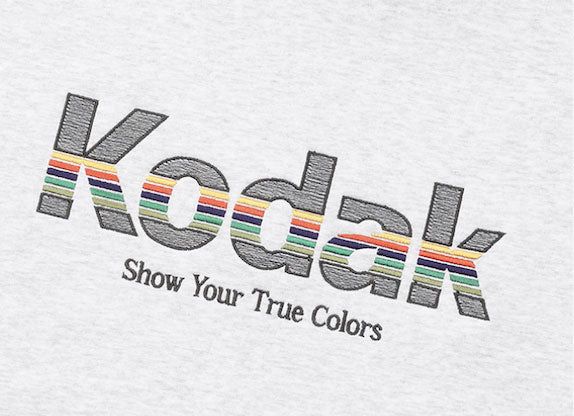 Rainbow Half Zip-Up Sweatshirt【WHITE MELANGE】
