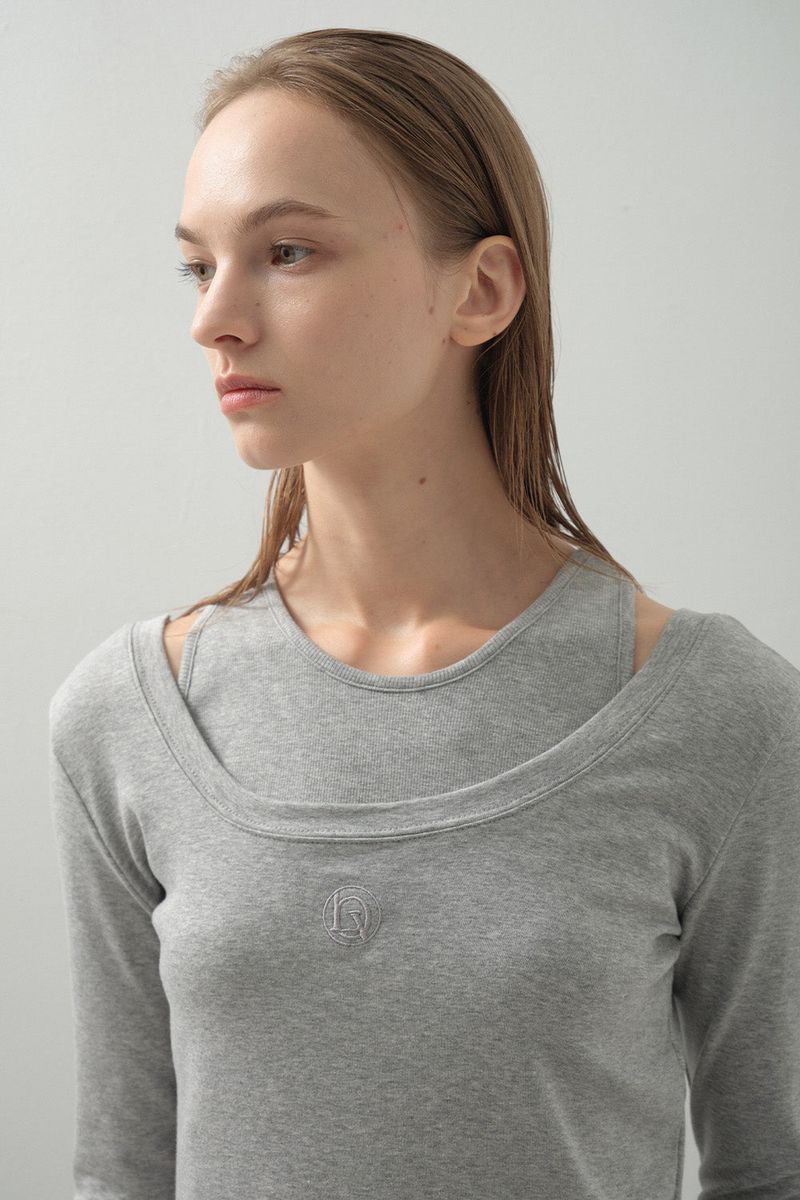 Twin Modal Layer Set_Melange Grey