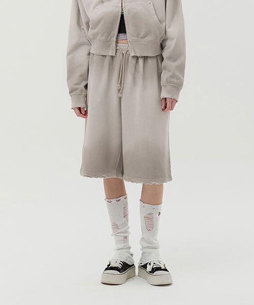 KIRSH（キルシー）の「VINTAGE WASHING STUD POINT HALF PANTS [OAT MEAL]（Pants）」