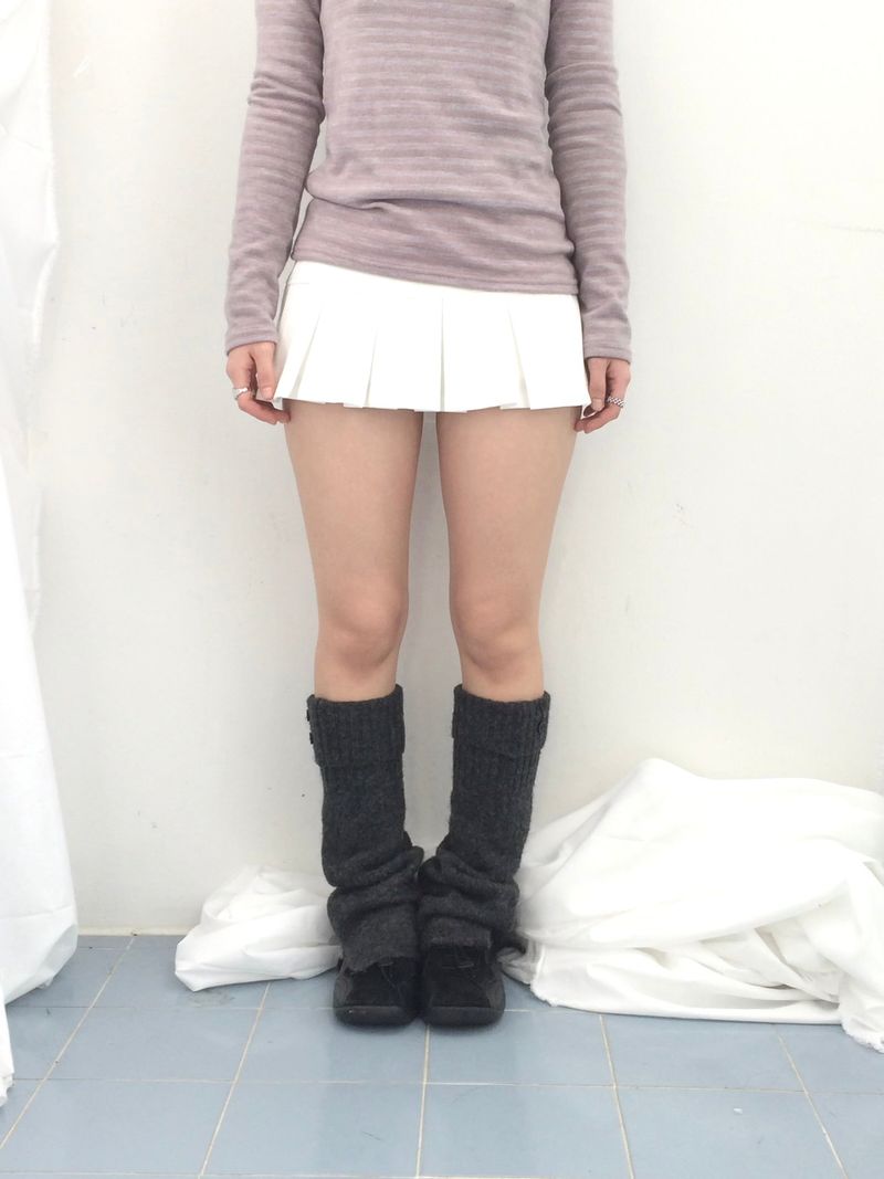Basic Pleated Miniskirt