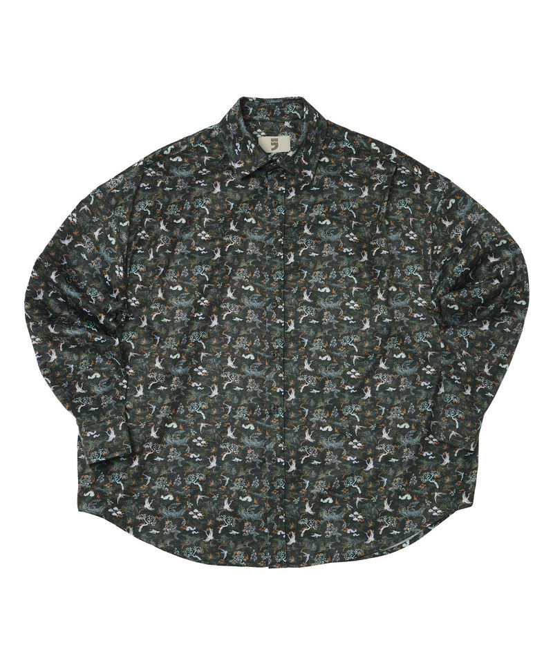 NACRE K-ART PLEATS-SHIRT (Khaki)