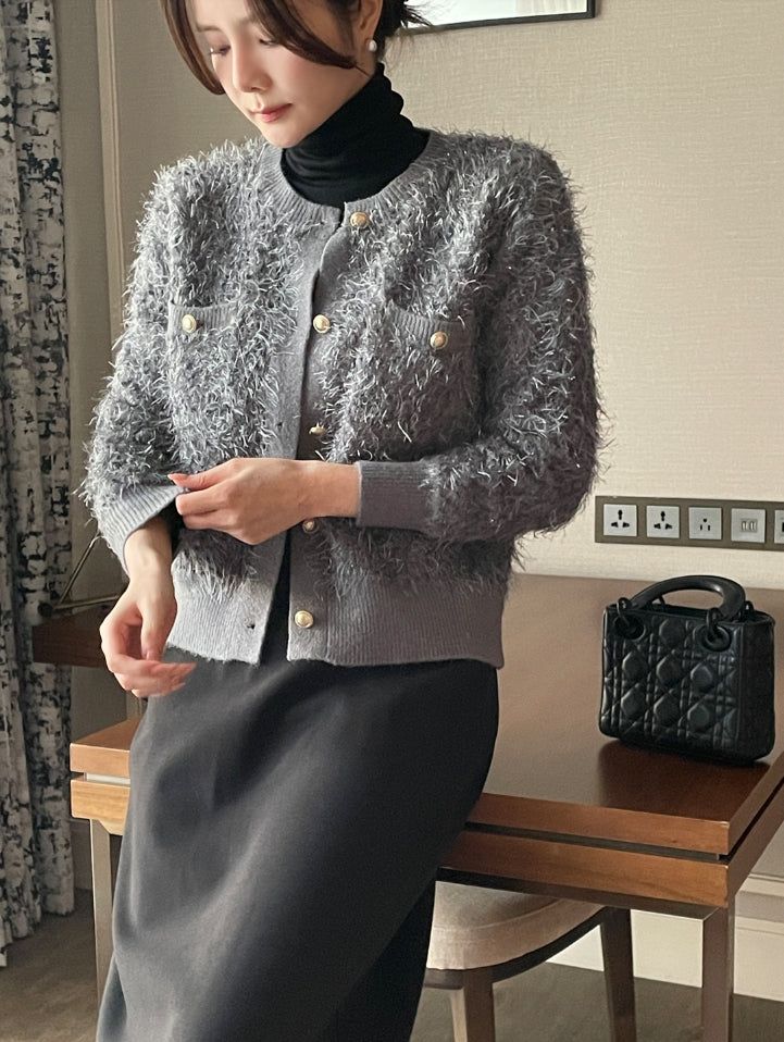 Peko Wings Pearl Knit Cardigan