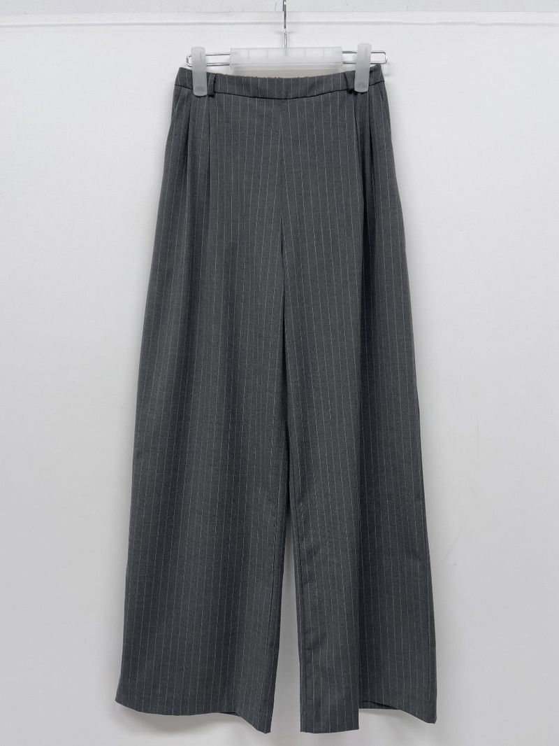 Eiffel Stripe Banding Wide Slacks