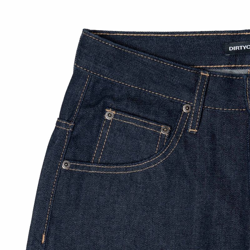 DC x The Rolling Stones Logo Embroidery Raw Denim Pant