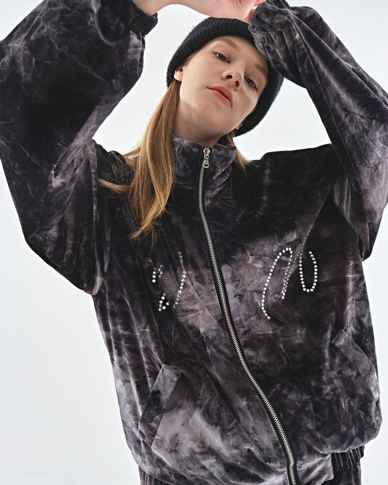 VELVET CREASE JACKET-BL