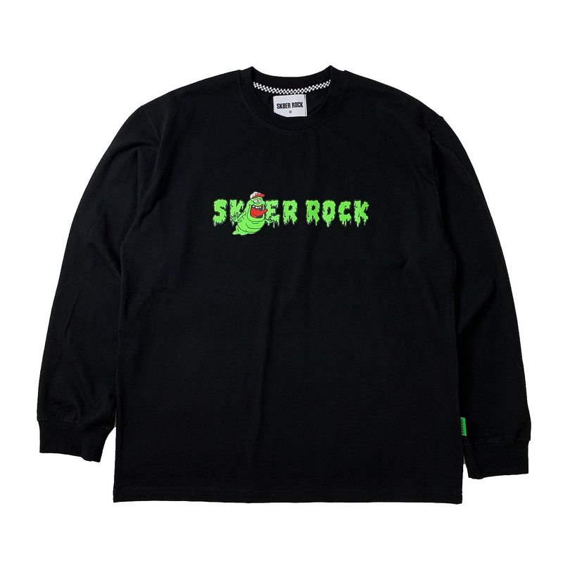 SK8ER ROCK(スケーターロック)の「STICKY GHOST LONG SLEEVE T-SHIRT BLACK(Tops)」