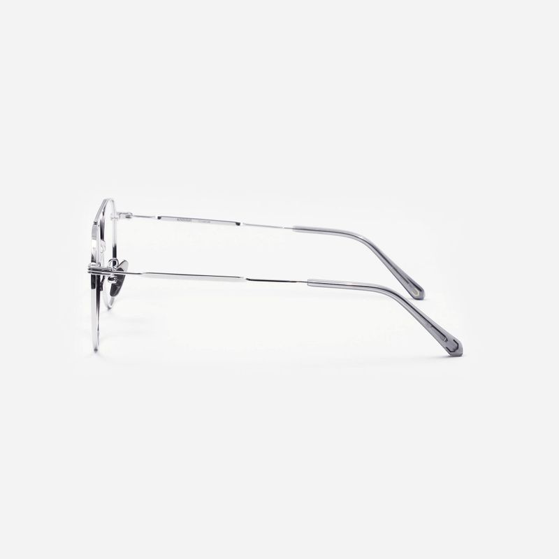 Knouun Round titanium glasses CODE. 101. C Silver