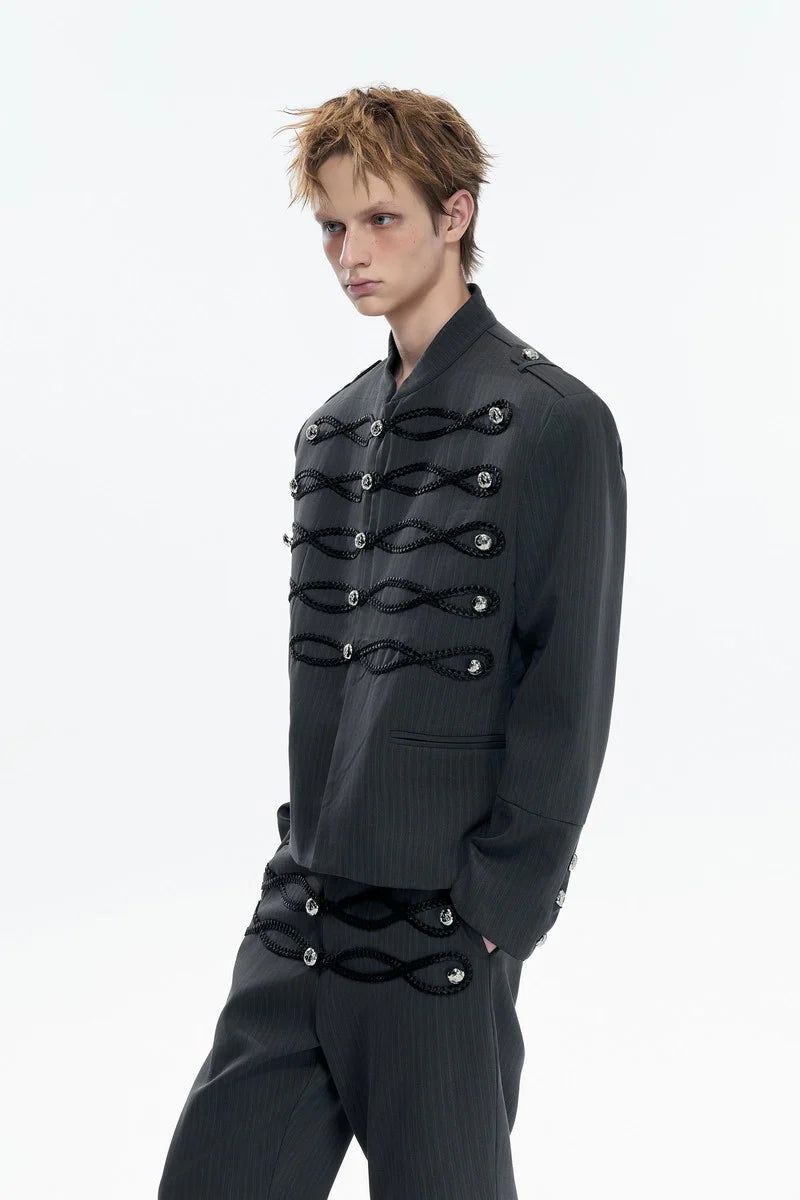 Napoleon Striped Button Jacket