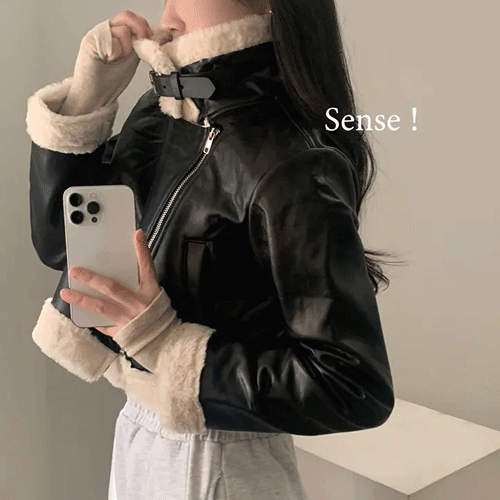 Sugar Powder（シュガーパウダー）の「[Original fit!/Design selection*.*] ウィンダークロップドミンクファーレザースエードジャケット（ジャケット/アウター）」