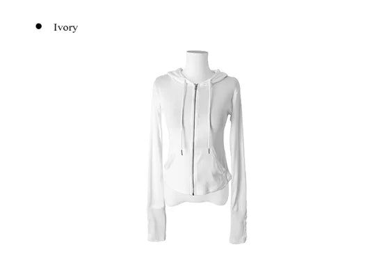 Coa Slim-Fit Button Hood Zip-Up