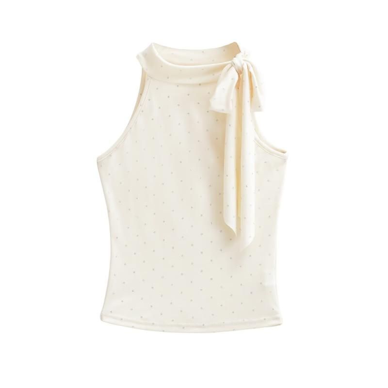 Cozy&Kitsch（コージーアンドキッチ）の「Maren Tie Neck Sleeveless Tee（Tops）」