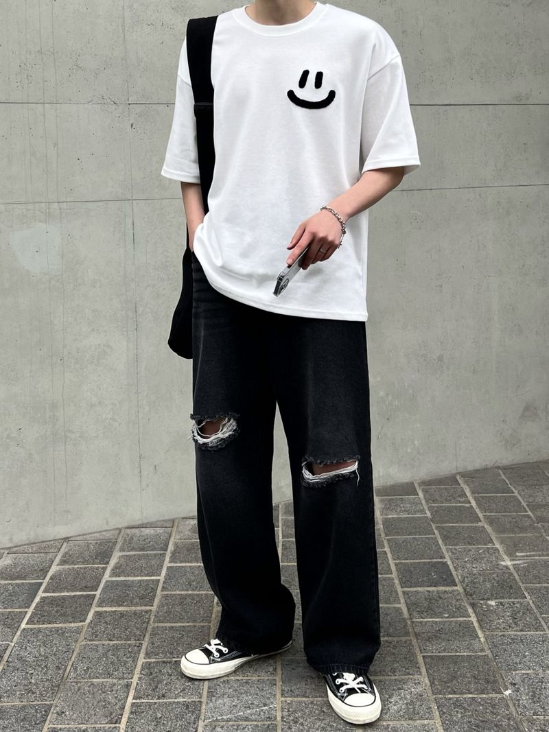 Daily Bookle Smile Overfit Short Sleeve