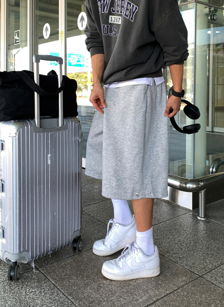Kuiper Basic Snap Button Bermuda Pants