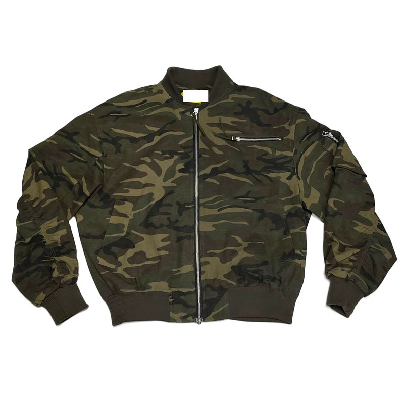 Camo ma-1 shirring jumper