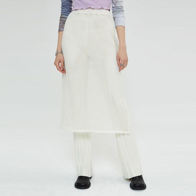 SPERONE（スペロネ）の「CROCHET SKIRT (IVORY)（Skirts）」