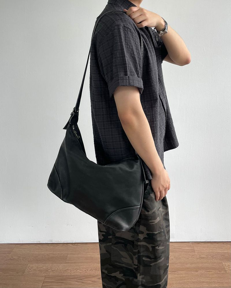 Vintage Faux Leather Cross Bag