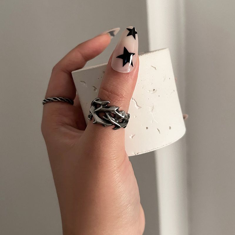 Surgical)Metallic Real Tree Bold Ring