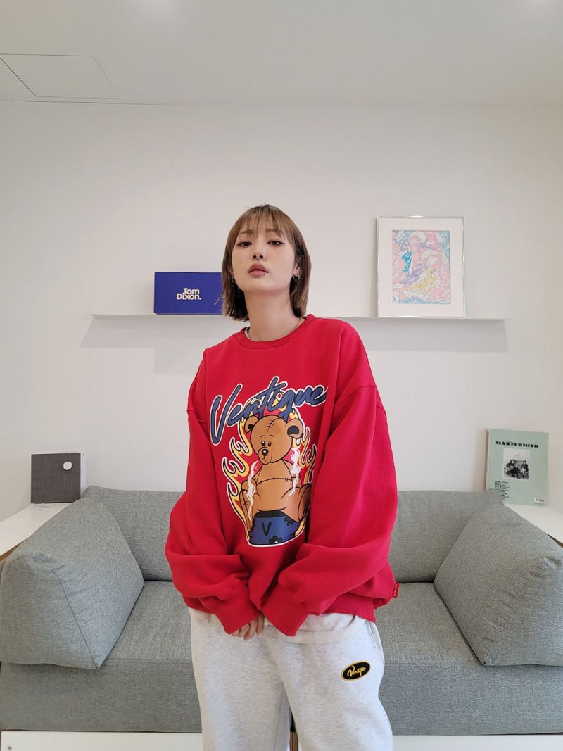 VENTIQUE(ベンティーク)の「VENTIQUE Bear napping hoodie 3color(Tops)」