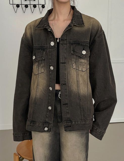 Betty Tin Beige Denim Tracker Jacket