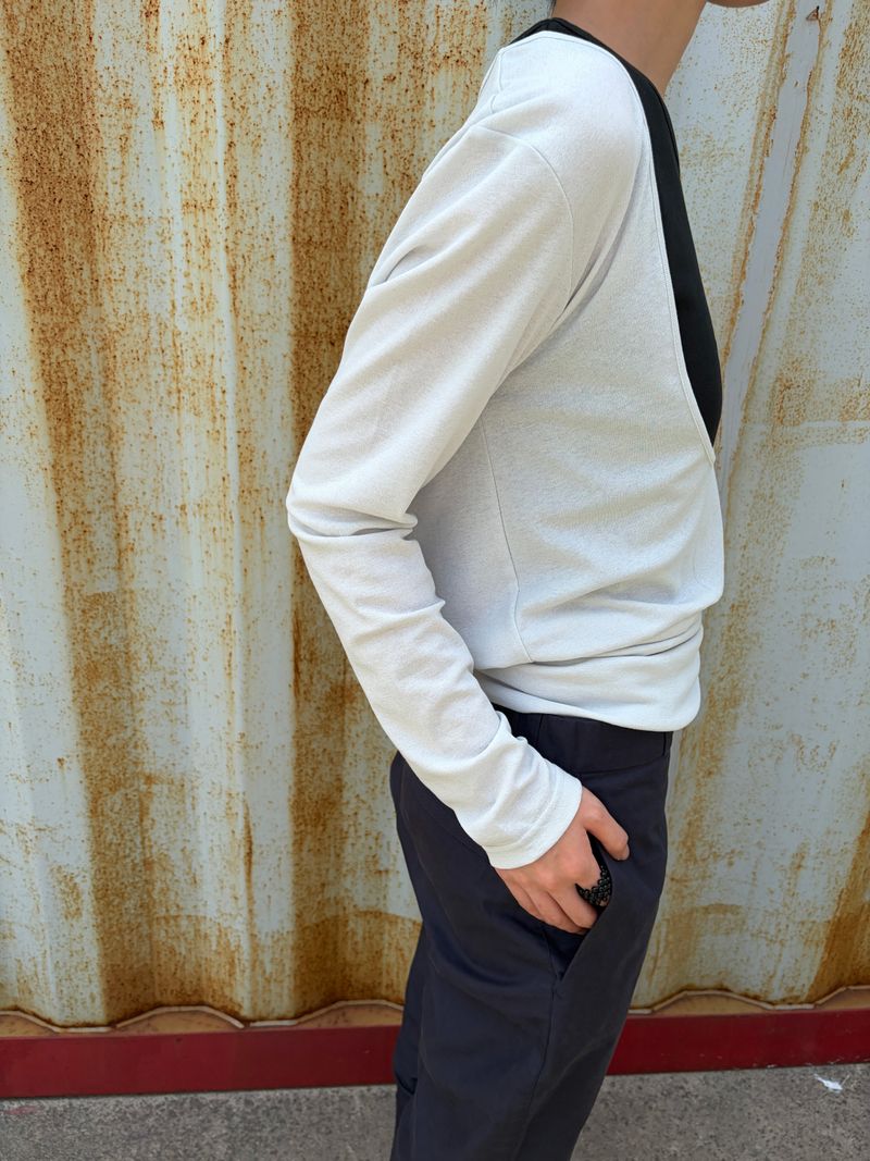 summer deep u-neck knit