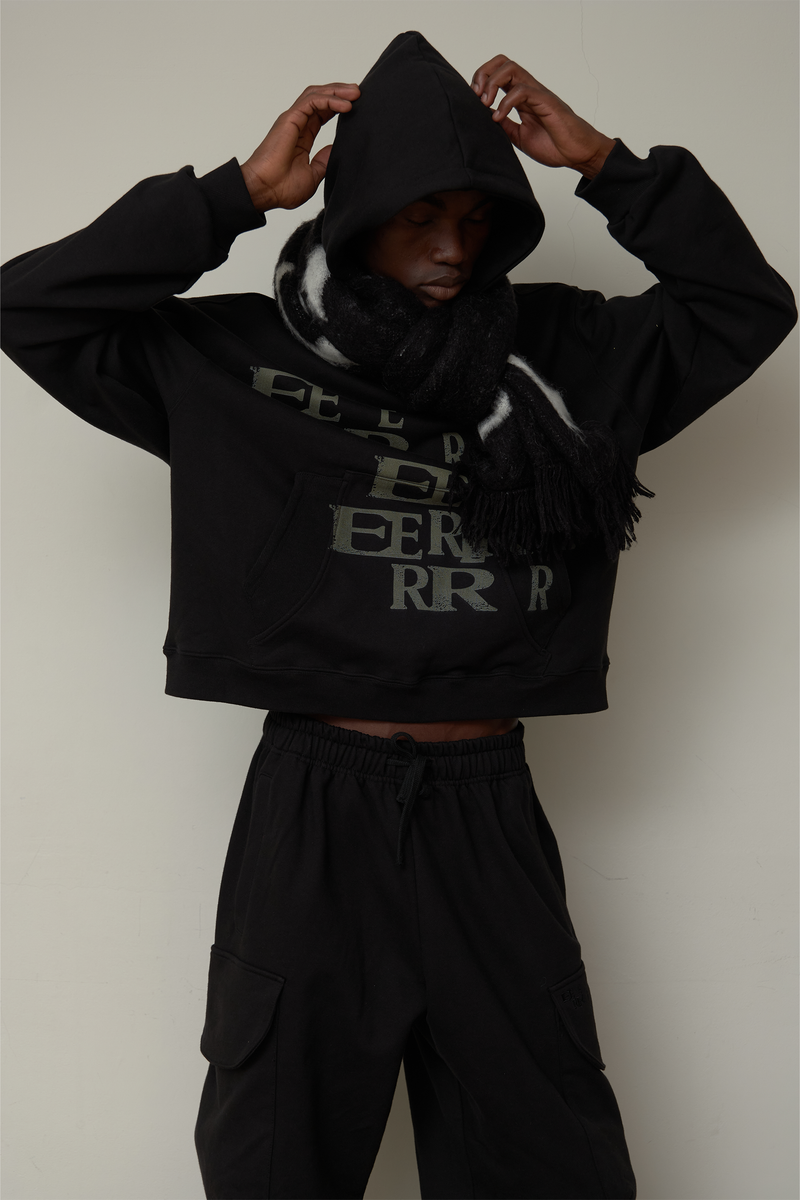 EEERRR Crack logo hoodie (Black)
