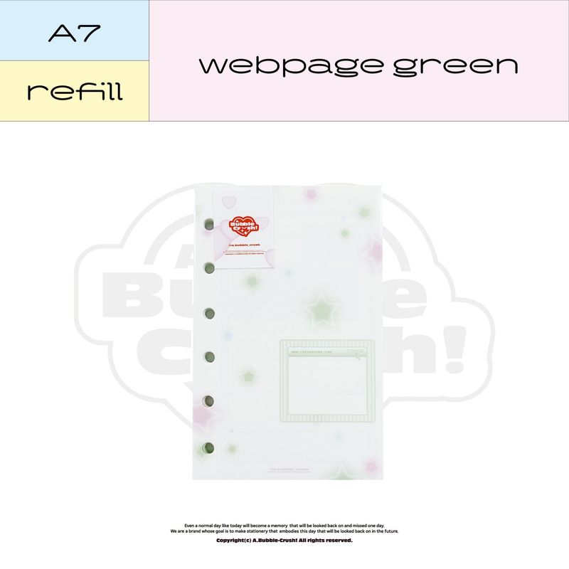 abubblecrush(アバブルクラッシュ)の「A7 webpage green refill(Smartphone Accessories)」