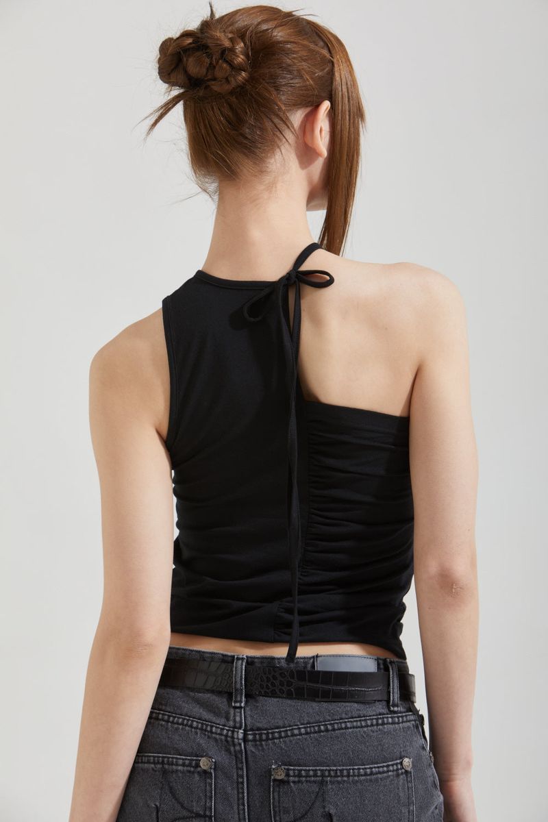 SHIRRING CHOKER TOP