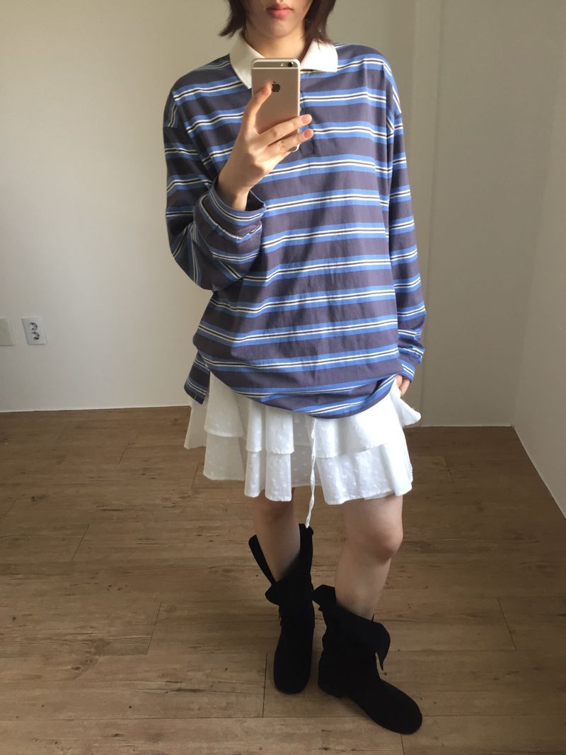 Floral Mini Ruffle Skirt (3color)