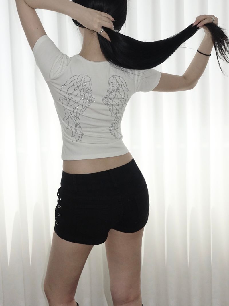 Black Stud Shorts