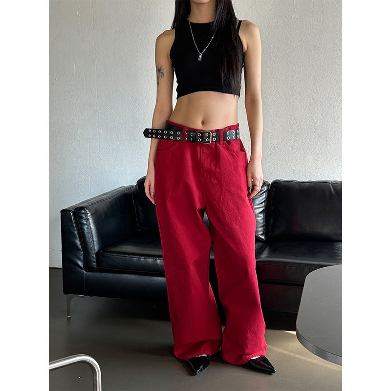 LAURANT（ロラン）の「[Unisex] Red cotton wide pants（Pants）」