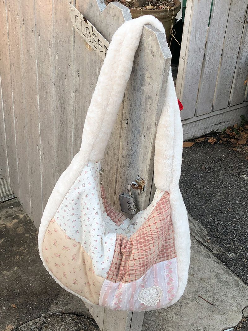 Patchwork quilted hobo bag_Rosie