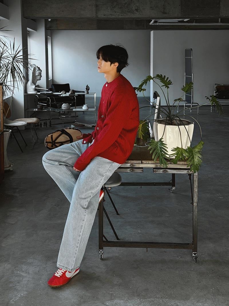 ASCLO Brio Crew Neck Cardigan (9color)