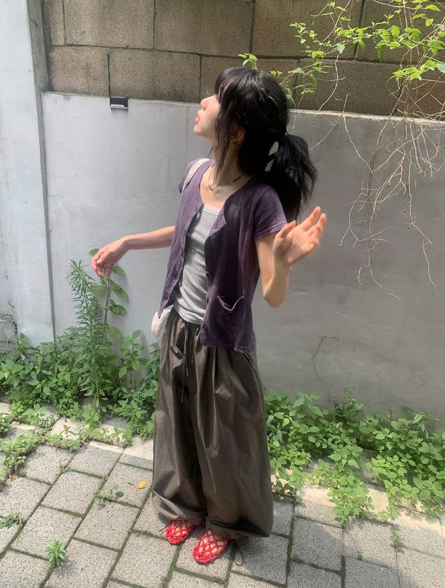 Lanie Summer Wide String Cotton Banding Pants