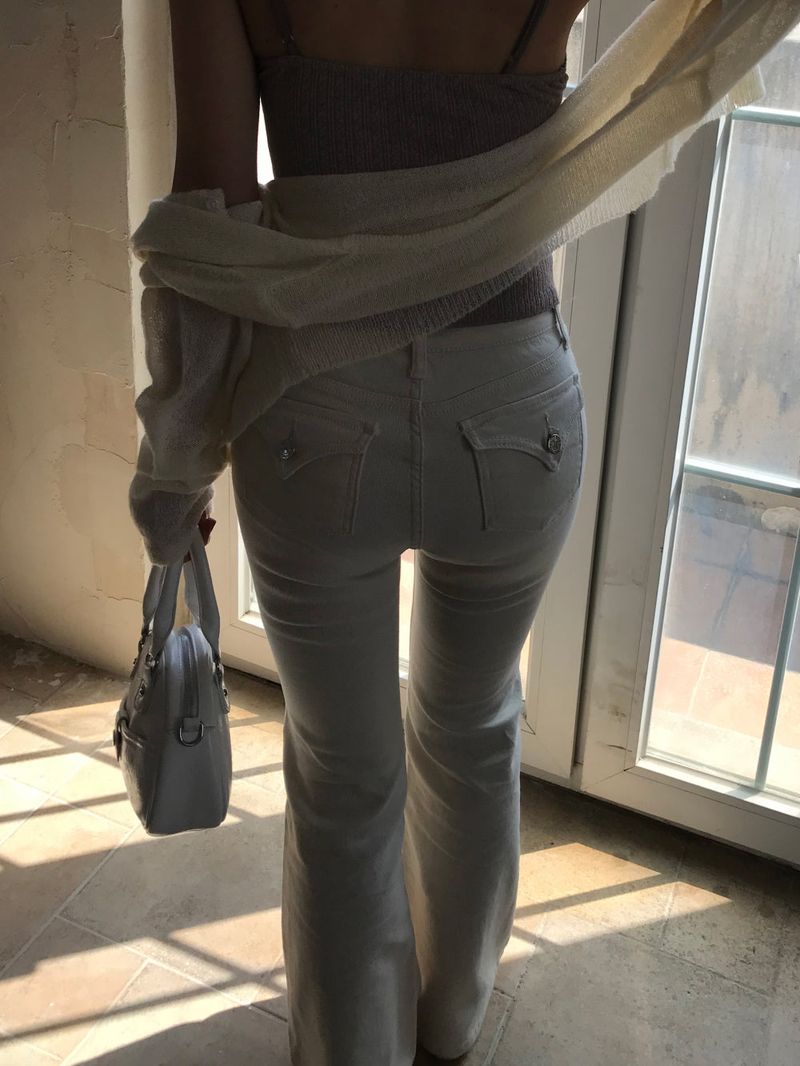 Back Pocket Span Bootcut Pants 