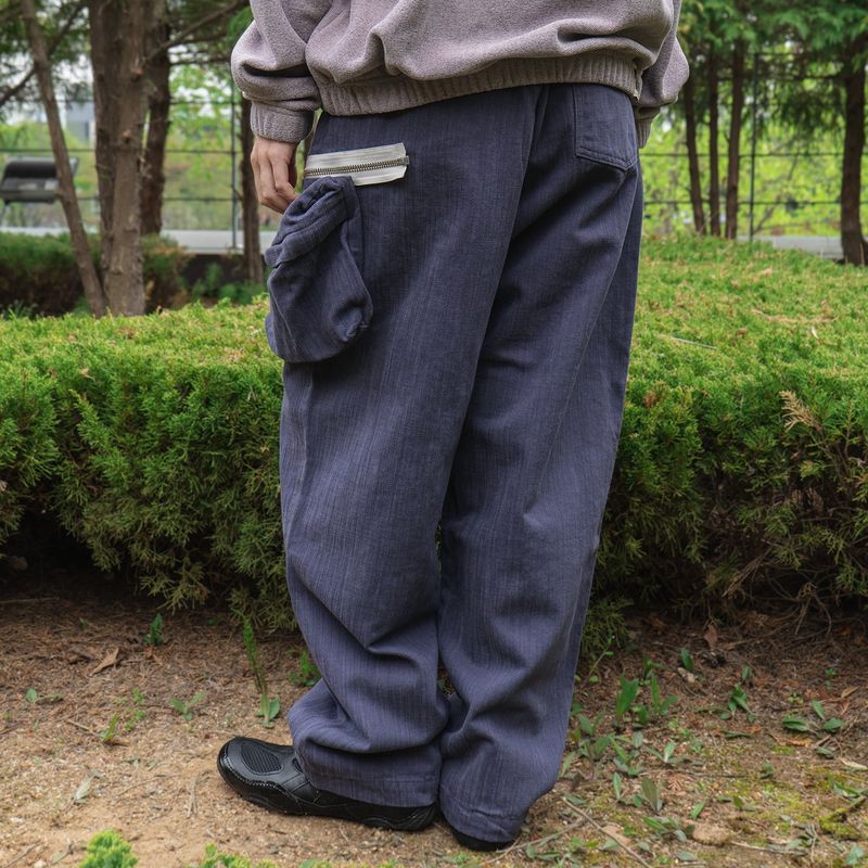 Trapper pouch pants / Violet