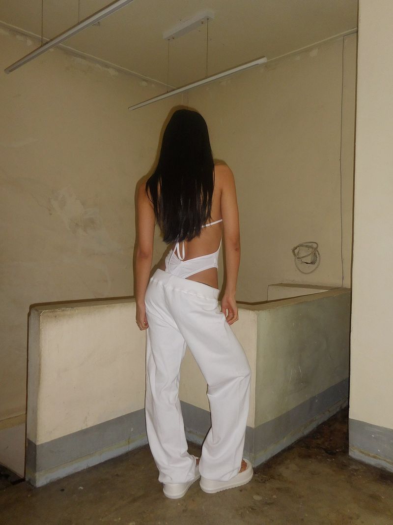 [Made] Baby sweatpants (white)