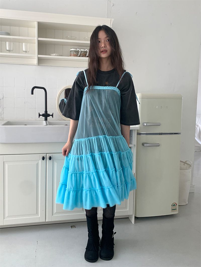 CANCAN LAYERED SKIRT DRESS (3C)