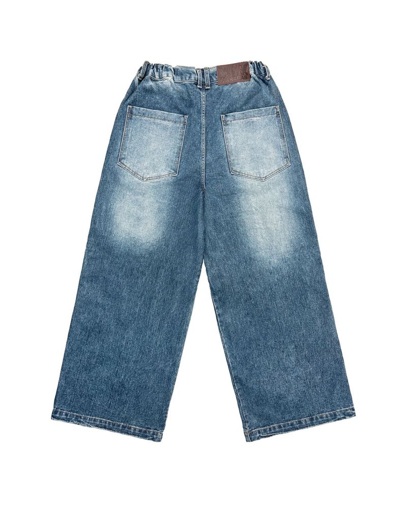 Long Zipper Denim Pants (Blue)