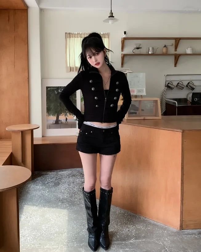 Void Napoleon High-Neck Zip-Up