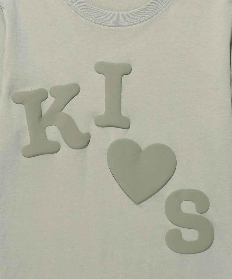 Messy Kiss Logo Tee Khaki (KIB6MFT504A)