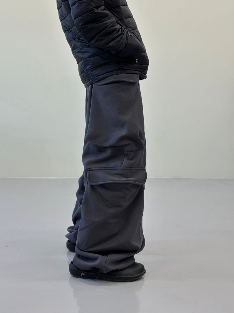 Double Pocket Multi Cargo Sweatpants 4C