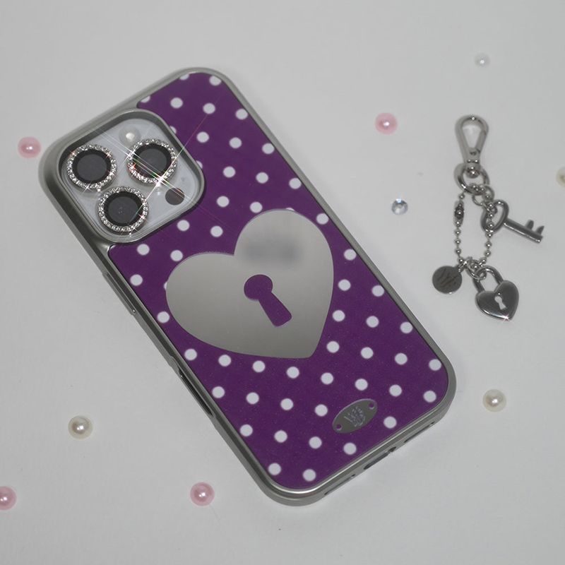 WATERJEAN（ウォータージン）の「[MADE] heart lock case (purple)（Smartphone Accessories）」