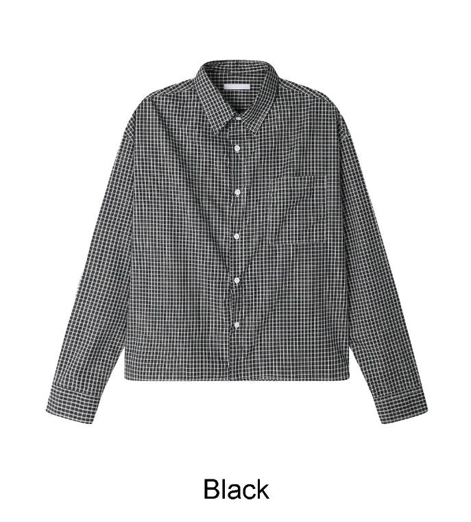 Tinead Crop Check Shirt